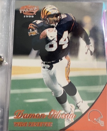1999 Pacific #102 Damon Gibson Cleveland Browns — front