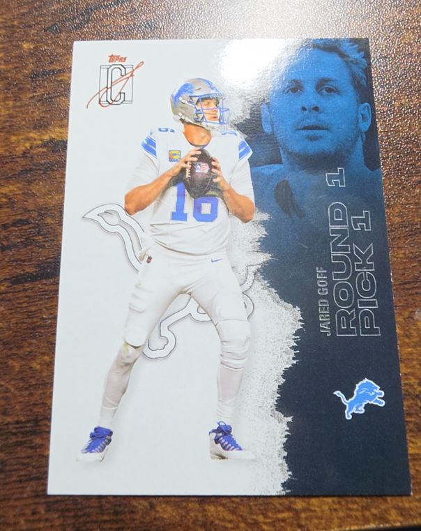 2025 Topps Signature Class #58 Jared Goff Detroit Lions — front