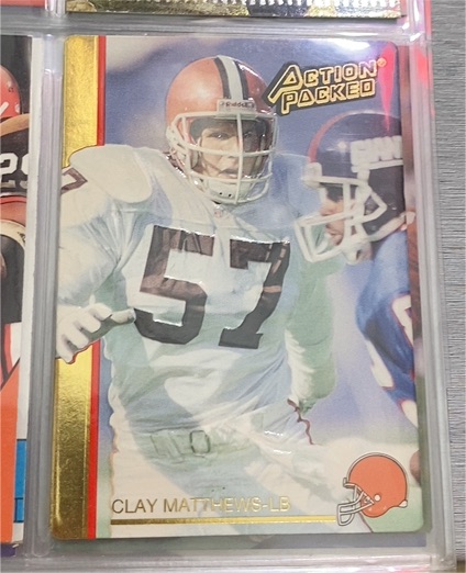 1991 Action Packed #47 Clay Matthews — front