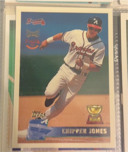 1996 Topps #177 Chipper Jones — front