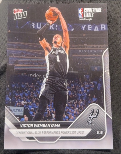 2026 Topps Now #315 Victor Wembanyama Conference Finals — front