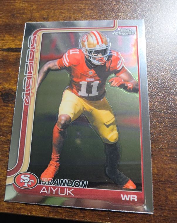 2025 Topps Chrome #266 Brandon Aiyuk — front