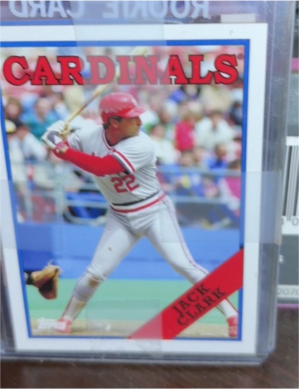 1987 Topps Boardwalk & Baseball #25b Jack Clark — front