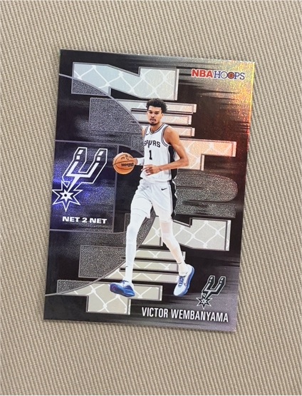 2025-26 Topps NBA Hoops #NTN-28 Victor Wembanyama Net 2 Net — front