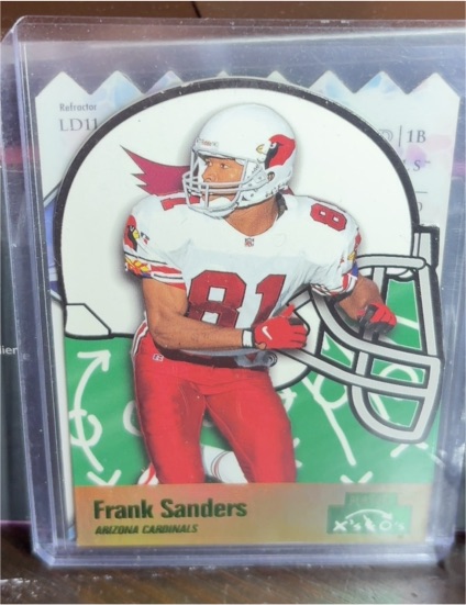 1996 Playoff Prime X's and O's #151 Frank Sanders — front