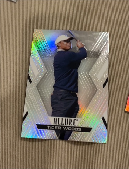 2026 Upper Deck Allure Golf #1 Tiger Woods — front