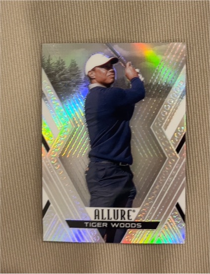 2026 Upper Deck Allure Golf #1 Tiger Woods — front