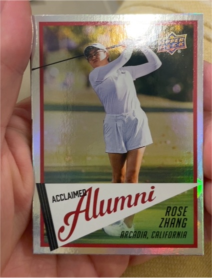 2026 Upper Deck Golf #AL-10 Rose Zhang Acclaimed Alumni — front