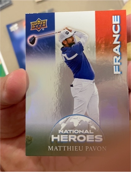 2026 Upper Deck Golf #NH-8 Matthieu Pavon National Heroes — front