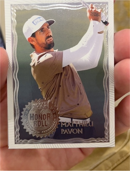 2026 Upper Deck Golf #HR-11 Matthieu Pavon Honor Roll — front