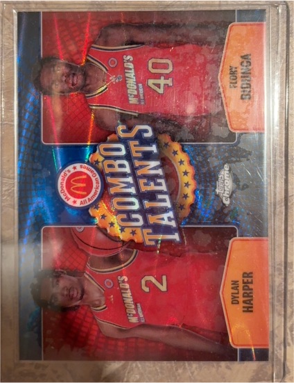2024 Topps Chrome McDonald's Combo Talents #COT-DYN Dylan Harper & Flory Bidunga — front