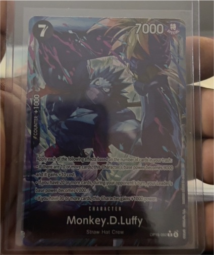 One Piece TCG OP15-092 Monkey.D.Luffy Alternate Art Adventure on Kami's Island — front