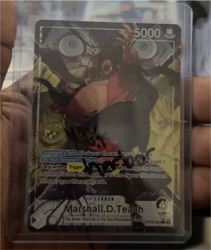2026 One Piece Card Game OP16-080 Marshall D. Teach Alt Art Leader — front