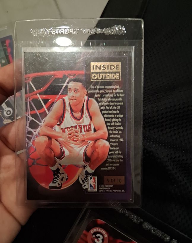 1993-94 Fleer Ultra #9 John Starks Inside Outside — front