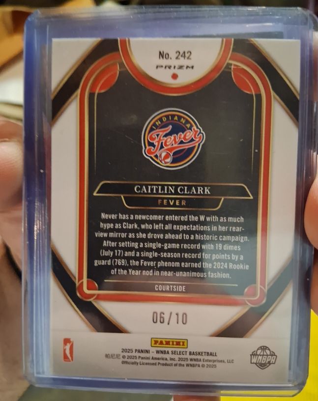 2025 Panini Select WNBA #242 Caitlin Clark — front
