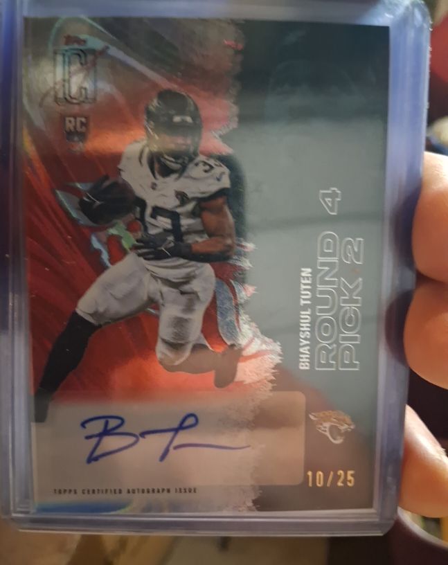2025 Topps Signature Class #164 Bhayshul Tuten Round Pick 2 RC Auto — front