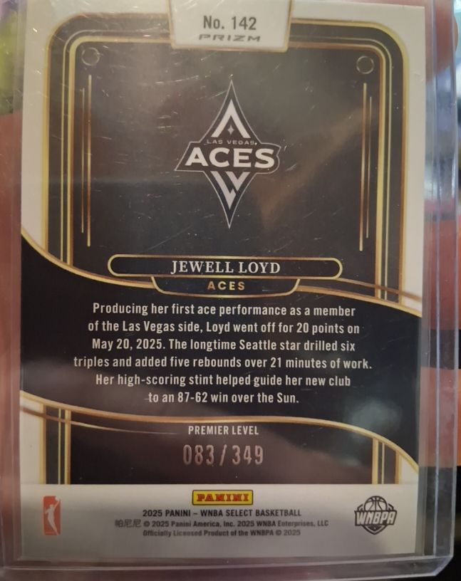 2025 Panini Select WNBA #142 Jewell Loyd — front