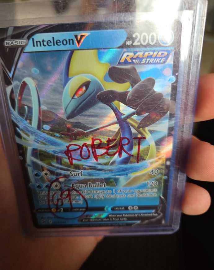2021 Pokémon Sword & Shield Fusion Strike #078 Inteleon V — front