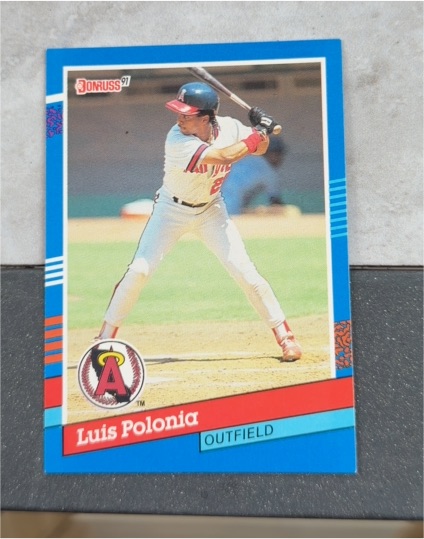 1991 Donruss #93 Luis Polonia — front