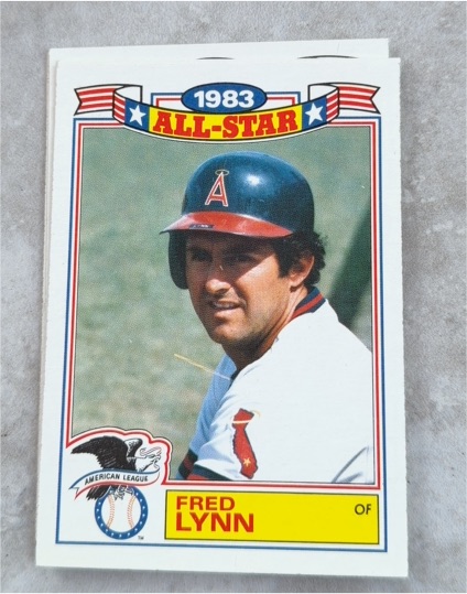 1984 Topps Baseball 1983 All-Star Game Commemorative Set Glossy #7 Fred Lynn — front