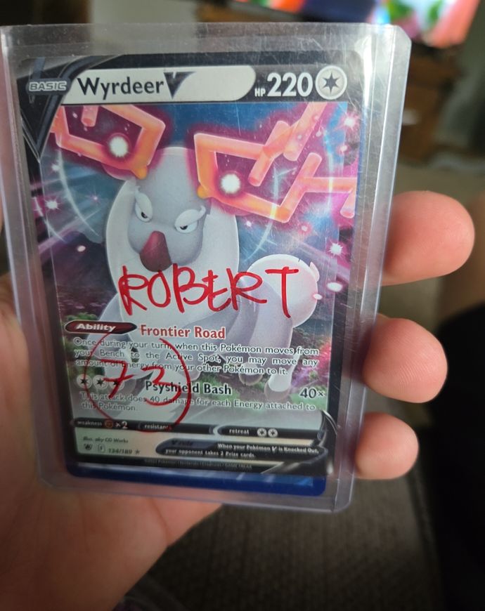 2022 Pokémon Astral Radiance #134 Wyrdeer V — front
