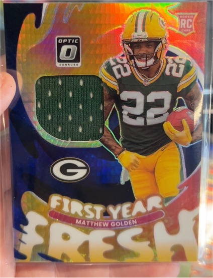 2025 Donruss Optic First Year Fresh #FYFBH-MGN Matthew Golden — front