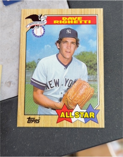 1987 Topps #616 Dave Righetti All-Star — front