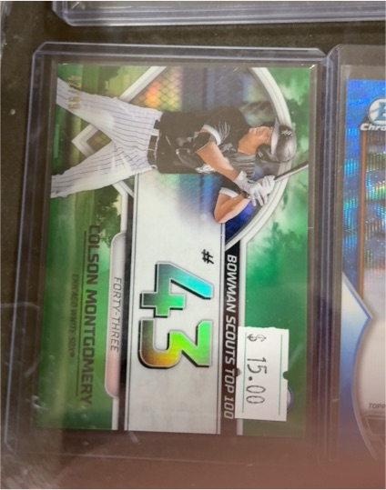 2023 Bowman Chrome Scouts Top 100 #BTP-43 Colson Montgomery — front