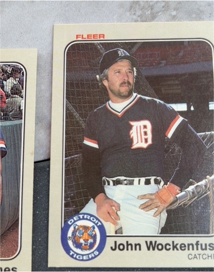 1983 Fleer #351 John Wockenfuss — front