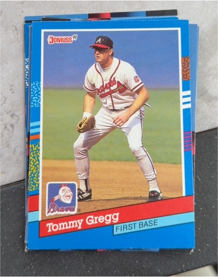 1991 Donruss #244 Tommy Gregg Atlanta Braves — front