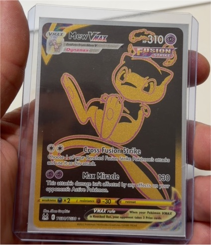 2021 Pokémon Fusion Strike #TG30 Mew VMAX — front