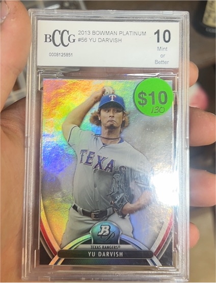 2013 Bowman Platinum #56 Yu Darvish — front