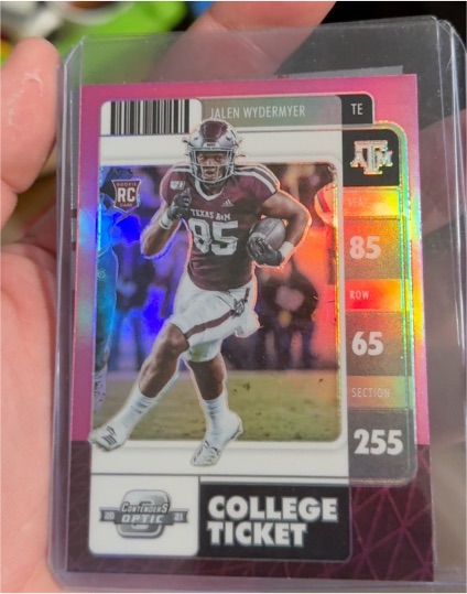2022 Panini Chronicles Draft Picks Contenders Optic #16 Jalen Wydermyer — front