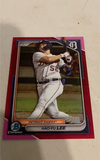 2024 Bowman Chrome #BCP-55 Hao-Yu Lee — front
