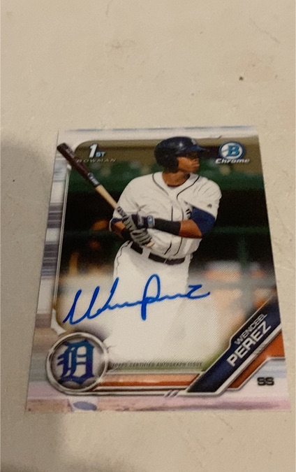 2019 Bowman Chrome 1st Bowman #CPA-WP Wenceel Perez — front