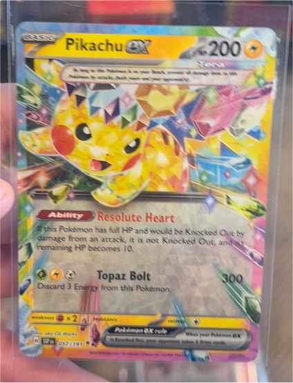 2023 Ascending Hero's Pikachu EX #57 — front
