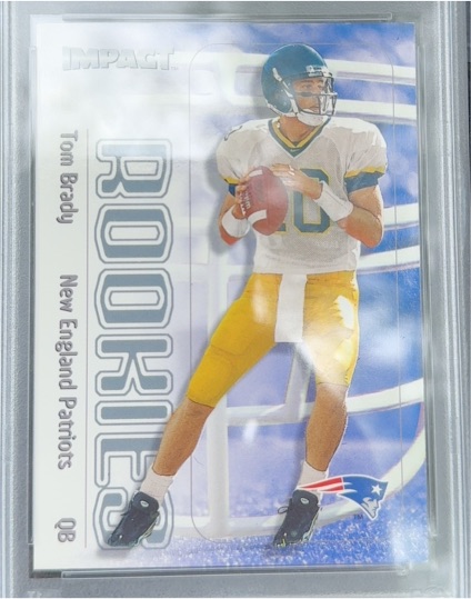 2000 SkyBox Impact Rookies #27 Tom Brady — front