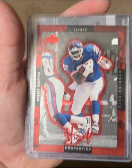 1996 Upper Deck Hot Properties #HT-12 Rodney Hampton / Terrell Davis — front