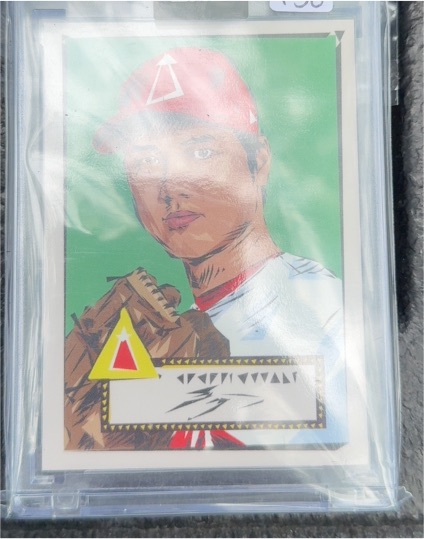 2022 Topps X Naturel 1952 Shohei Ohtani Encased Art Card #A-4 — front