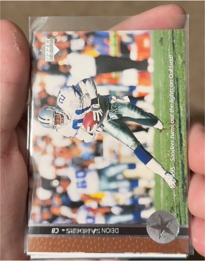 1996 Upper Deck #68 Deion Sanders — front