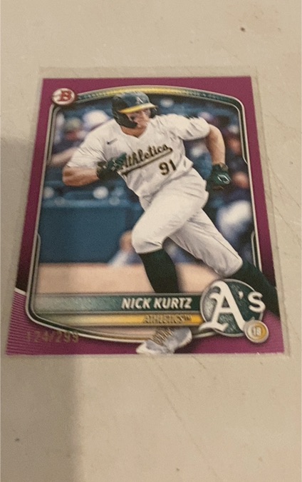 2025 Bowman Prospects #BP-114 Nick Kurtz — front