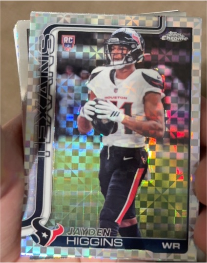 2025 Topps Chrome #343 Jayden Higgins — front