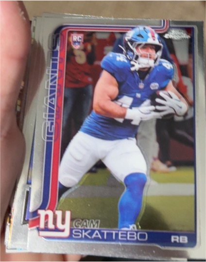 2025 Topps Chrome #331 Cam Skattebo — front