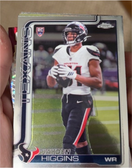 2025 Topps Chrome #343 Jayden Higgins — front