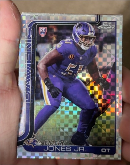 2025 Topps Chrome #386 Emery Jones Jr. — front