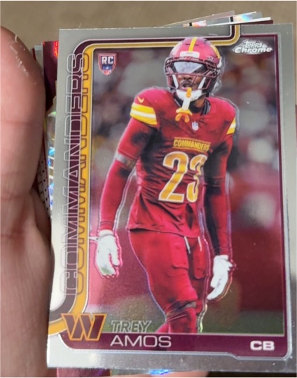 2025 Topps Chrome Football #371 Trey Amos — front