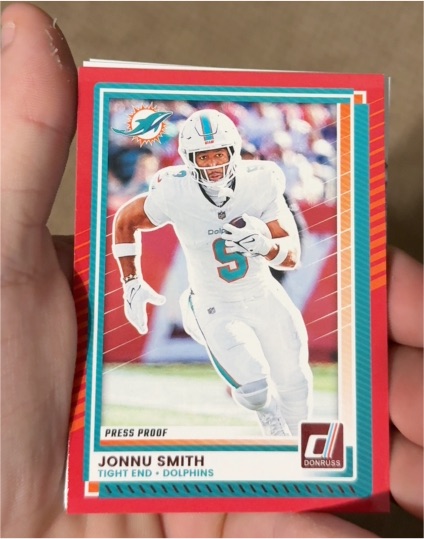 2025 Donruss #267 Jonnu Smith Press Proof Red — front