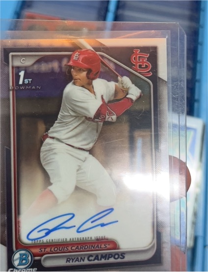 2024 Bowman Draft Chrome #CPA-RCA Ryan Campos — front
