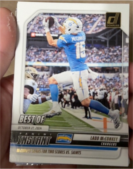 2025 Panini Donruss #INS-LMY Ladd McConkey — front