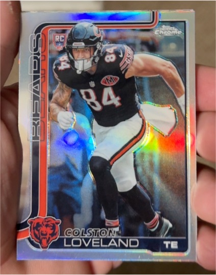 2025 Topps Chrome #345 Colston Loveland — front